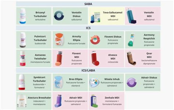 What is the name of the blue inhaler