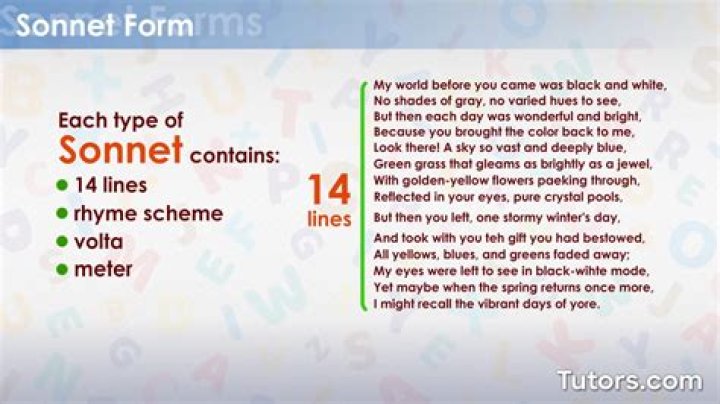 What is the rhyme scheme of this sonnet