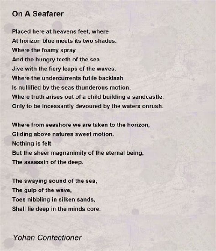 What is the tone of the Seafarer poem