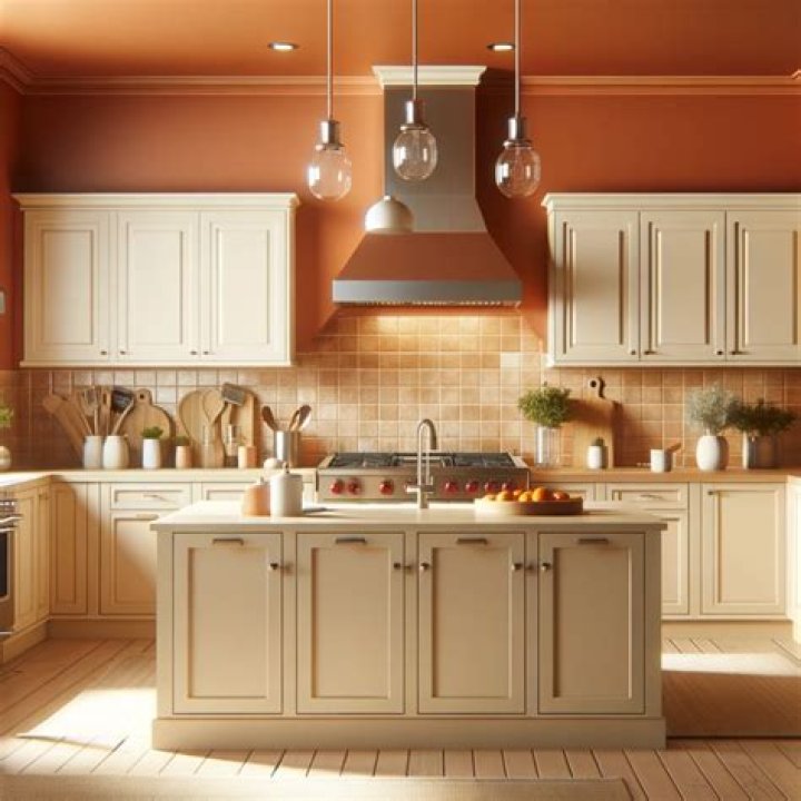 What paint color goes with cream kitchen cabinets