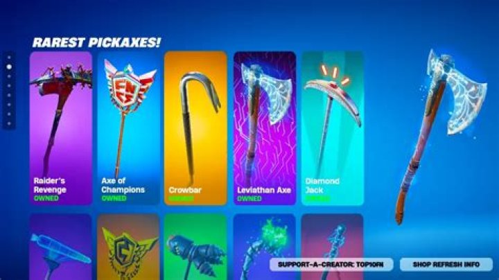 What season did the lucky pickaxe come out