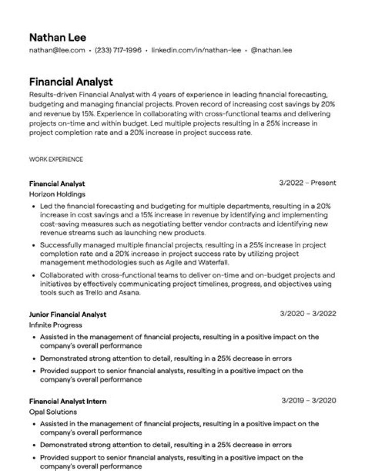 What should a financial analyst know