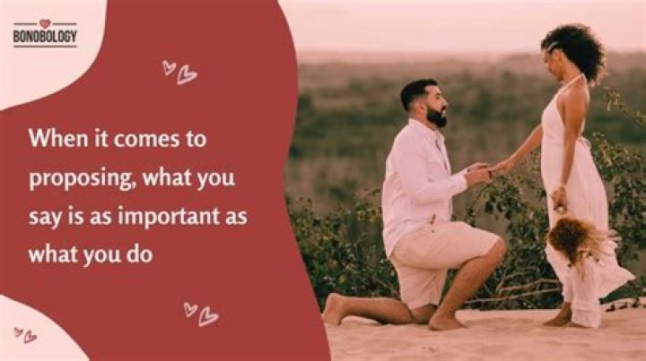 What to say when you are proposing