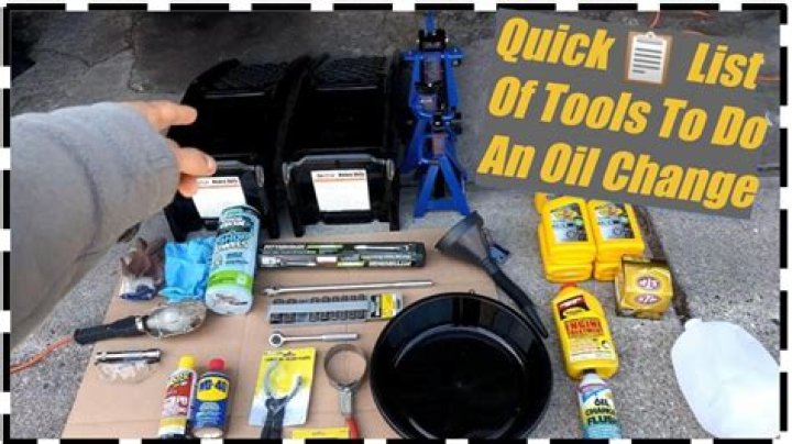 What tools do you need to do a oil change