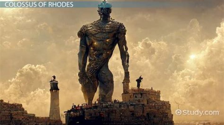 What was the Colossus of Rhodes built out of