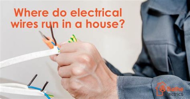 Where do electrical wires run in a house