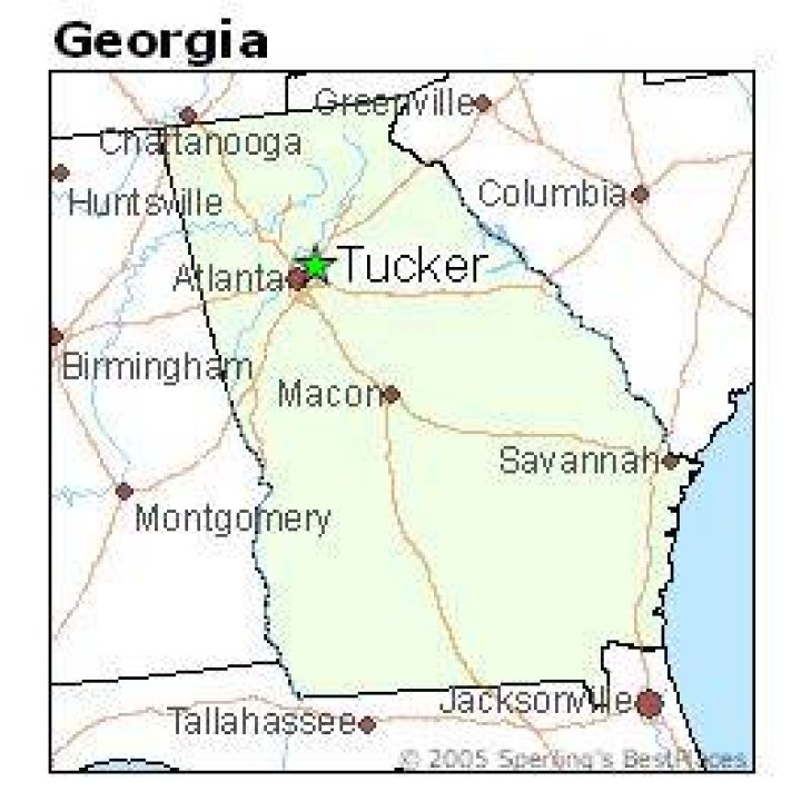 Where Is Tucker Ga On A Map