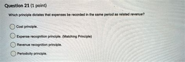 Which of the following principles matches expenses with associated revenues in the period in which the revenues were generated