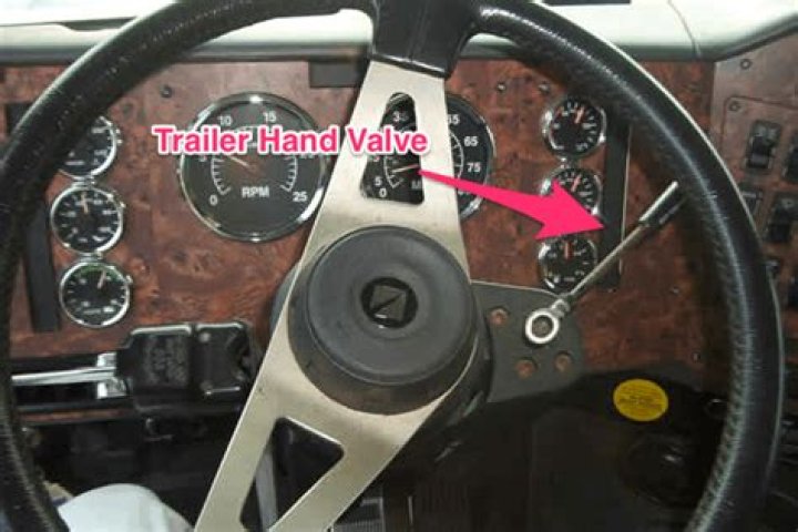 Why should you not use the trailer hand valve while driving