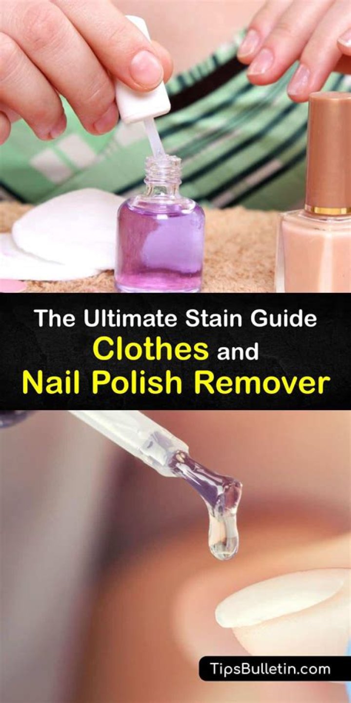Will nail polish remover take color out of clothes